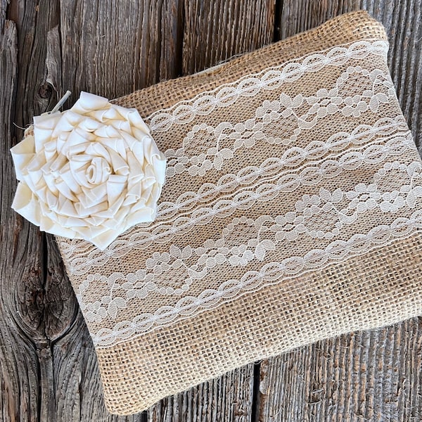 Bridesmaid gift, ivory wedding clutch, burlap and lace clutch, burlap bag, rustic wedding purse, outdoor wedding, matron of honor gift