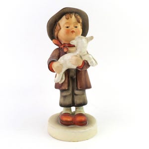 Vintage Goebel M.J. Hummel 6" "The Lost Sheep" #68 - TMK-2 - Full Bee Mark - 1950s