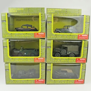 Complete set of 6 New Millenium Classic Armor diecast vehicles - new in box