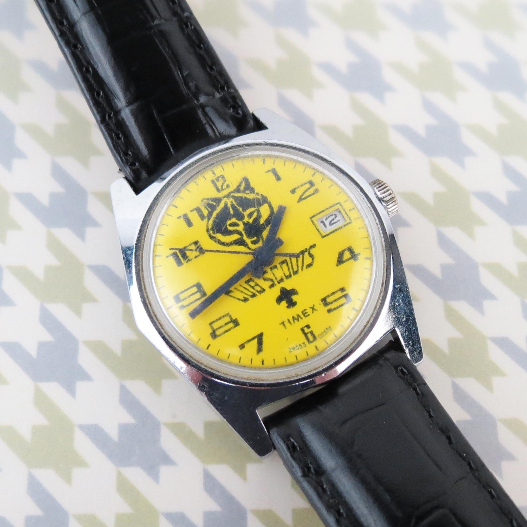 1970s Vintage Leather Wrist Watch - Etsy