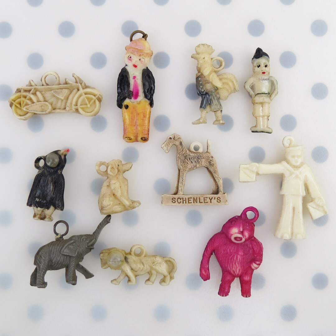 Collection of 11 Vintage 1950s Era Cracker Jack Toy Prizes Etsy