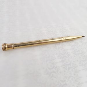 AS Is Wahl Eversharp gold filled pencil with enamel Masonic Shriner emblem - 5 5/16 inches - for parts or repair