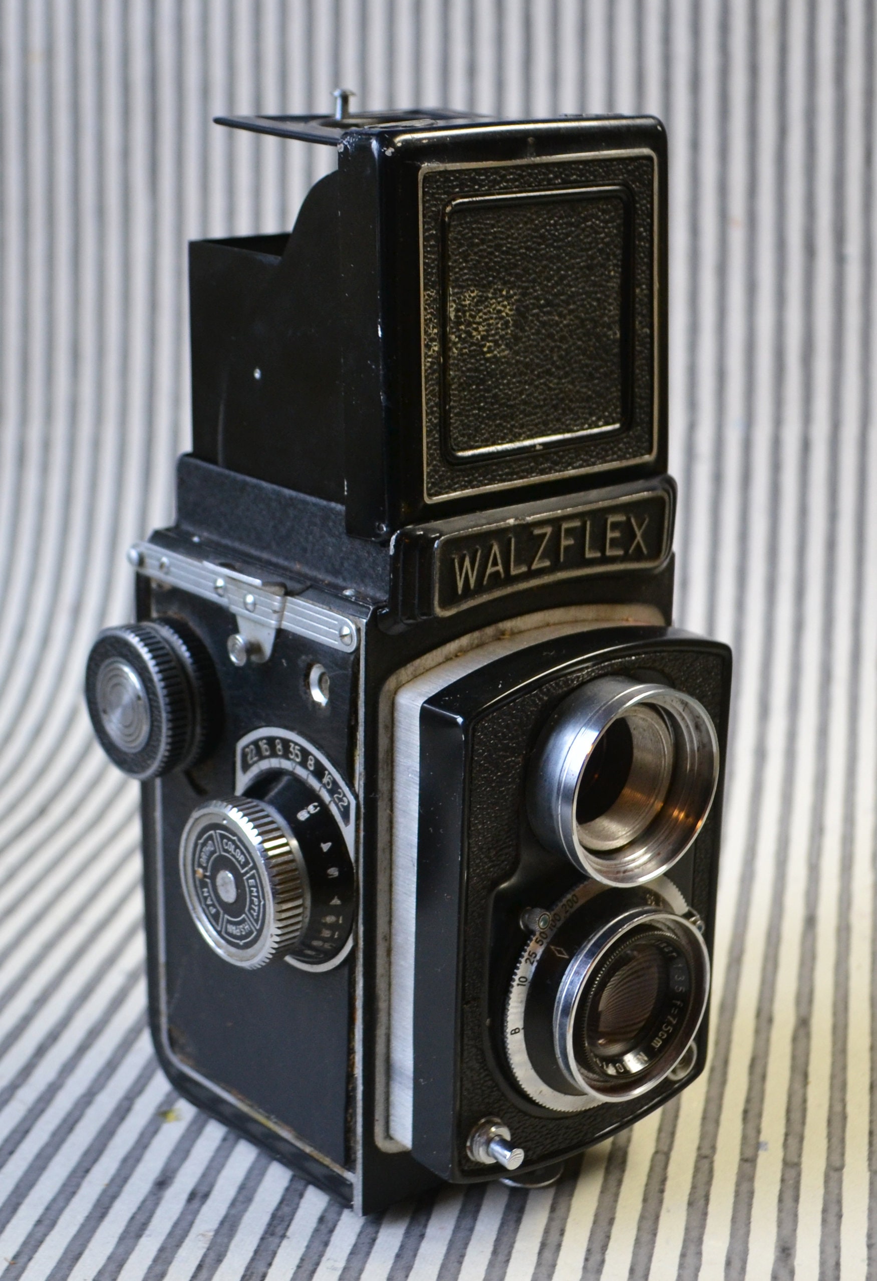 Vintage 1950s Walzflex 6x6 TLR 120 Film Camera Made in