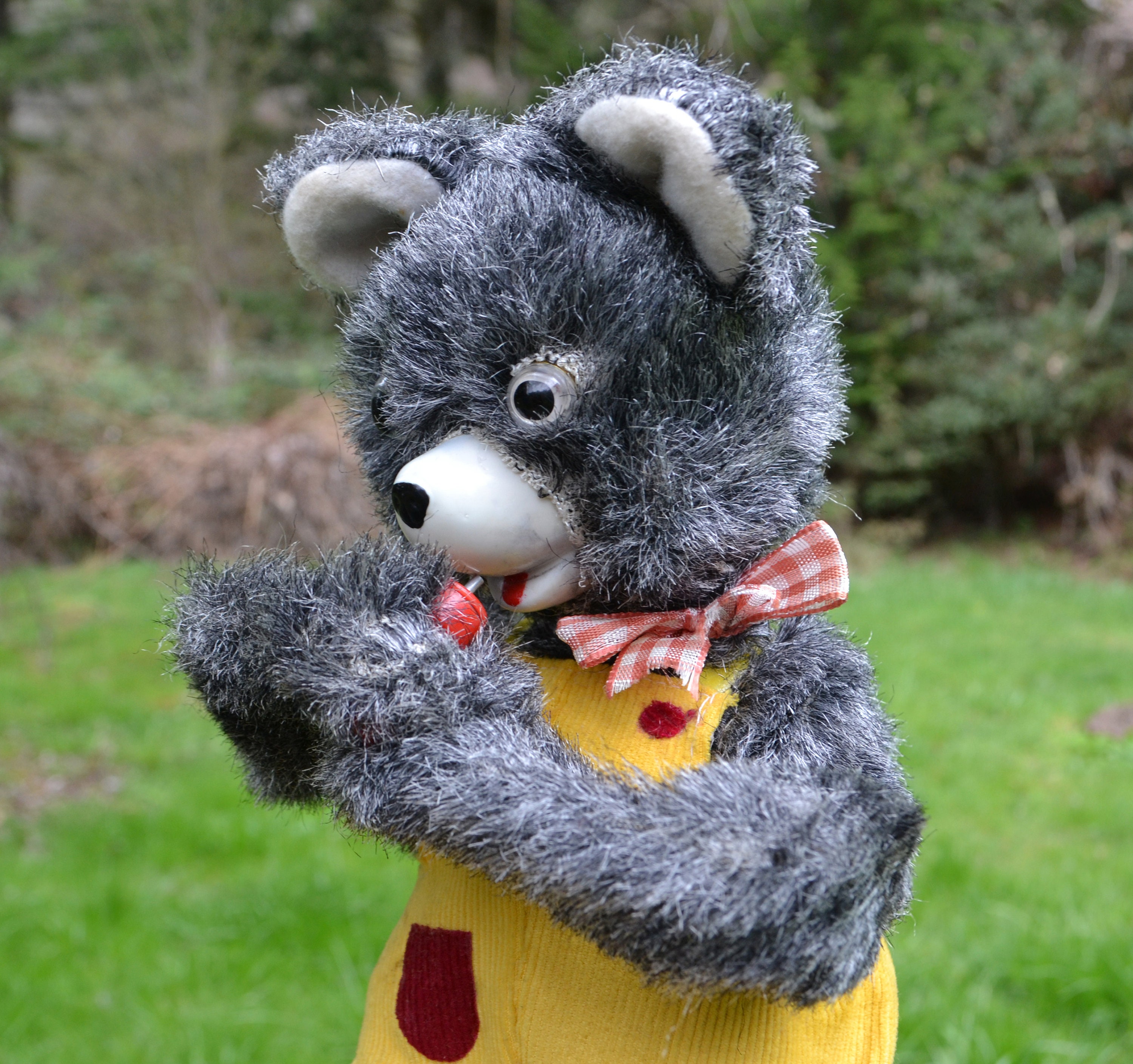 Vintage Mechanical Bear Toy Rock Valley Toys Battery Etsy