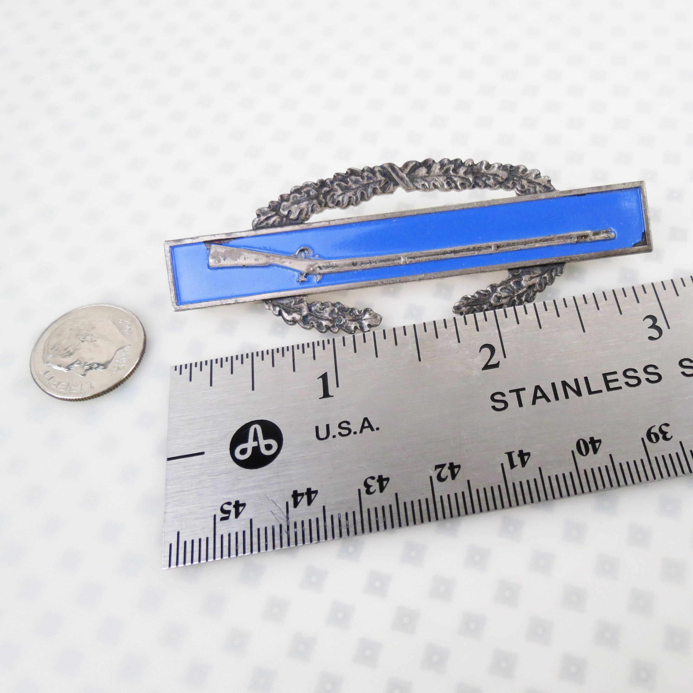 Vintage Sterling Silver US Army Combat Infantry Badge - 3