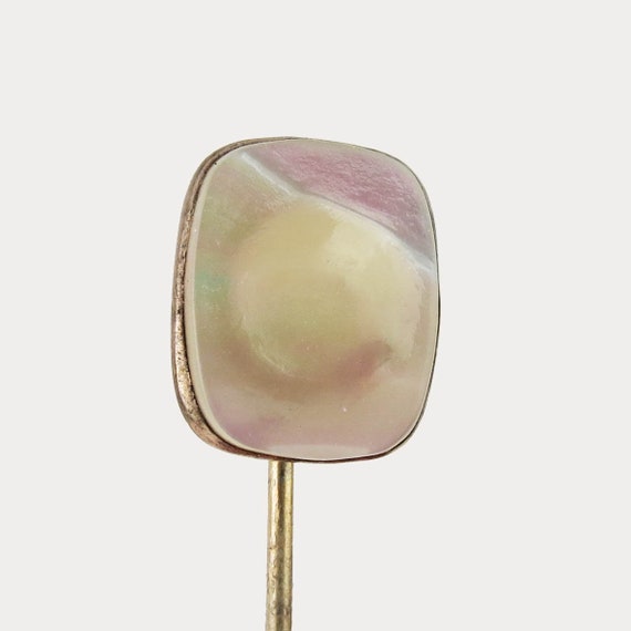 Vintage gold filled mother of pearl stick or tie … - image 5