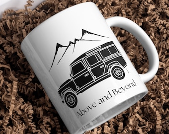 Landrover Defender-Keramikbecher, Geschenk für Auto-Enthusiasten
