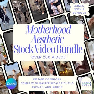 Gesichtslose Mutterschaft Rollen | Mama Leben & Schwangerschaft ästhetisch B-Roll Stock Video Bundle für Social Media Instagram TikTok | Mit PLR MRR