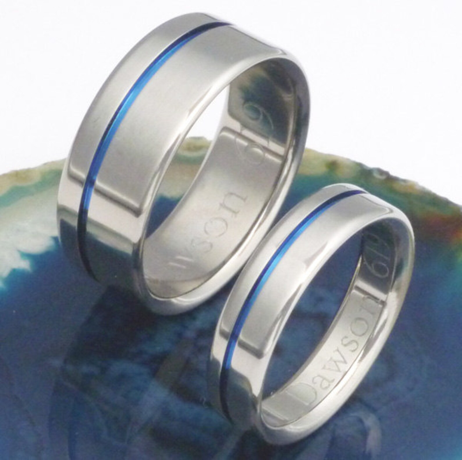 thin blue line wedding band        <h3 class=