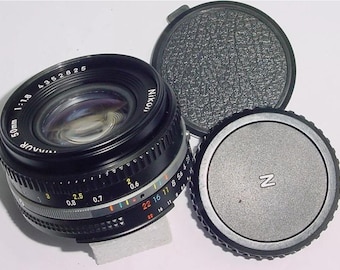 Nikon 50mm F/1.8 AIs Nikkor Pancake Manual Focus Standard Lens - Fully Working