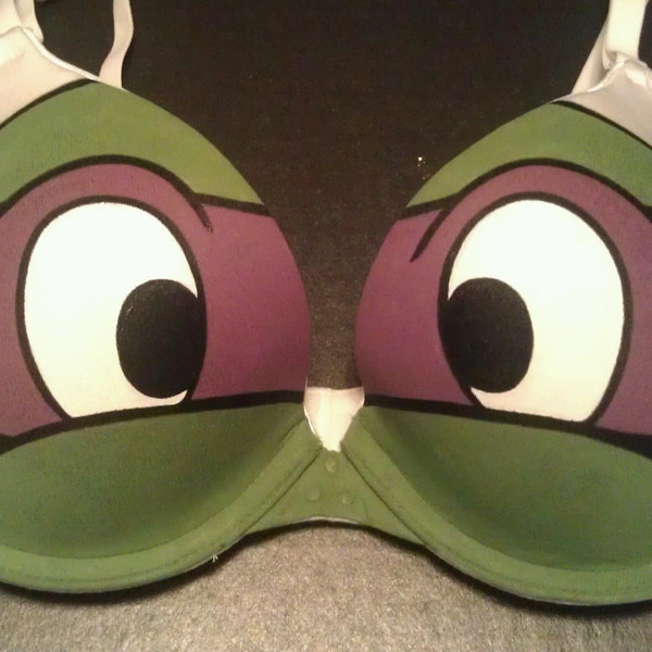 Handpainted Ninja Turtles Bra