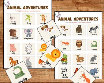 Animal Flashcards| Printable Flashcards| Preschool Flashcards| Toddler Flashcards| Baby Flashcards|Animal Cards|Flashcards PDF