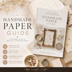 Handleiding voor het maken van bloemen van papier-maché | Tutorial voor handgemaakte papier-maché (PDF-download)