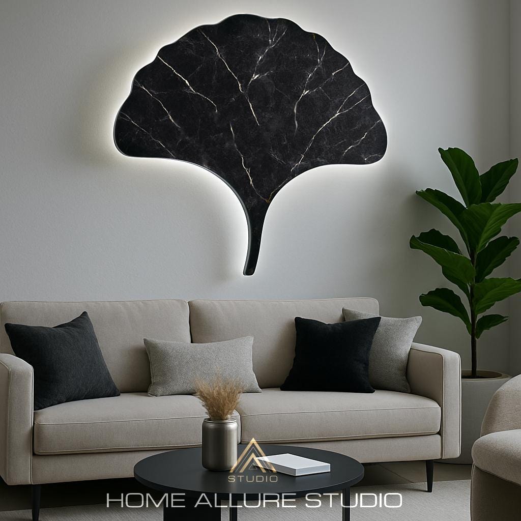 Handmade Monstera Leaf Wall Lamp: Modern Boh…