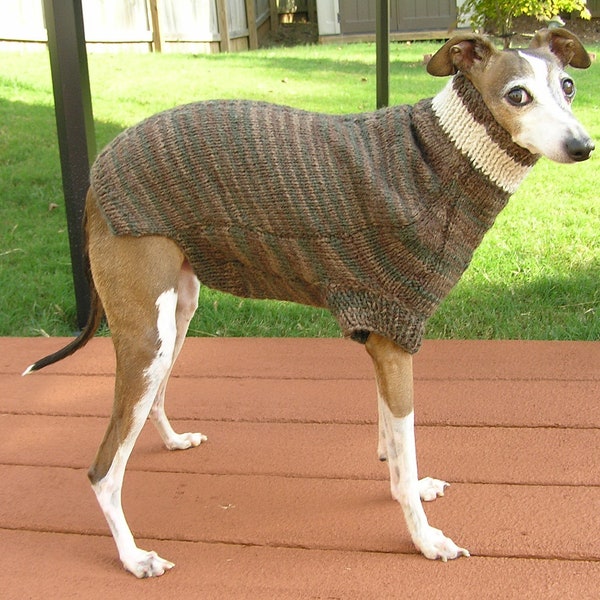 Knitted Dog Sweater Etsy