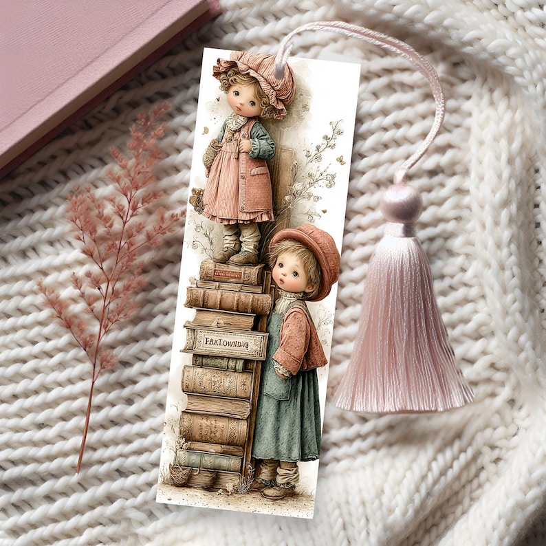 Vintage Storybook Children Bookmark Set – 10 Printable Bookmarks ...