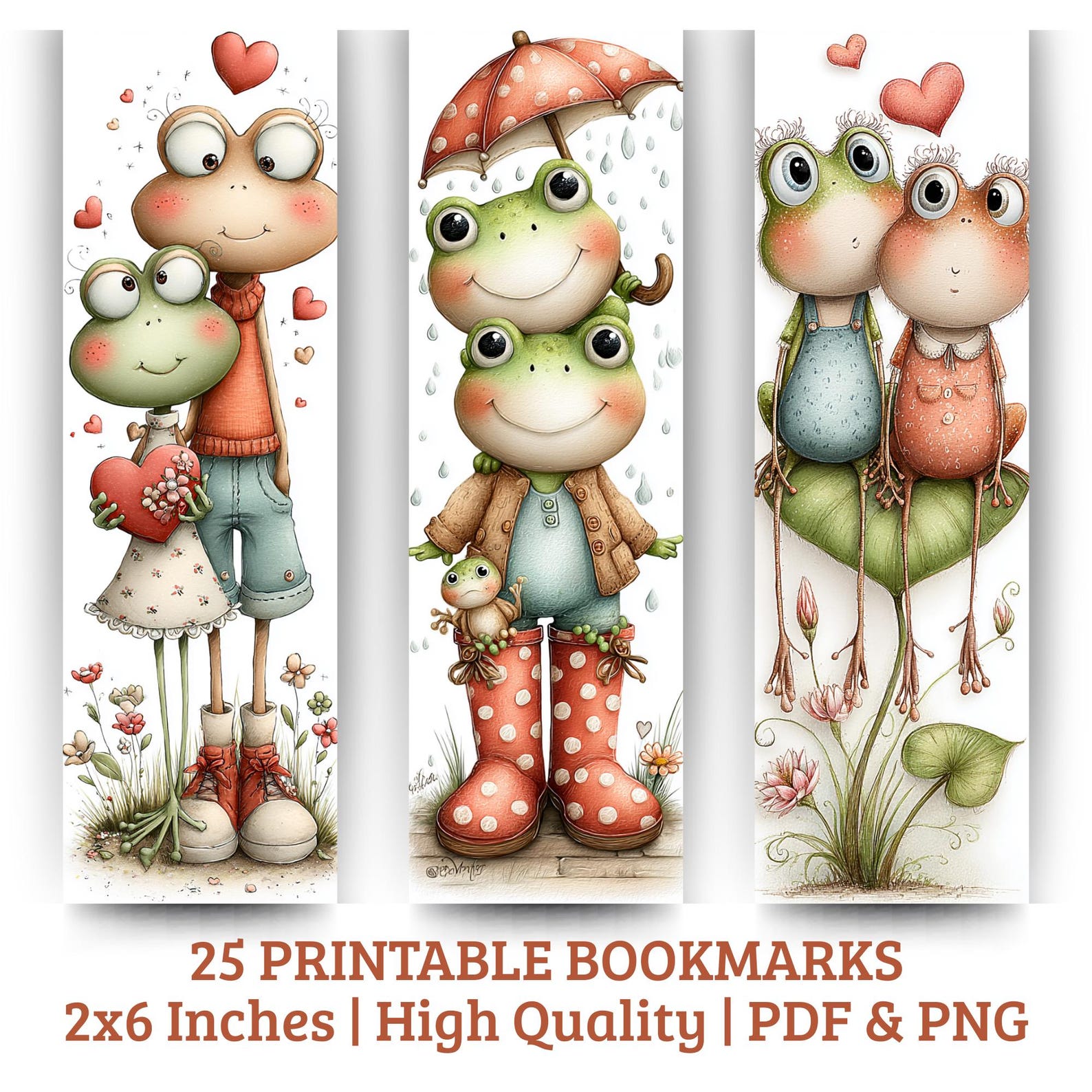 Whimsical Frog Printable Bookmarks – 25 Cute Animal Art Designs ...
