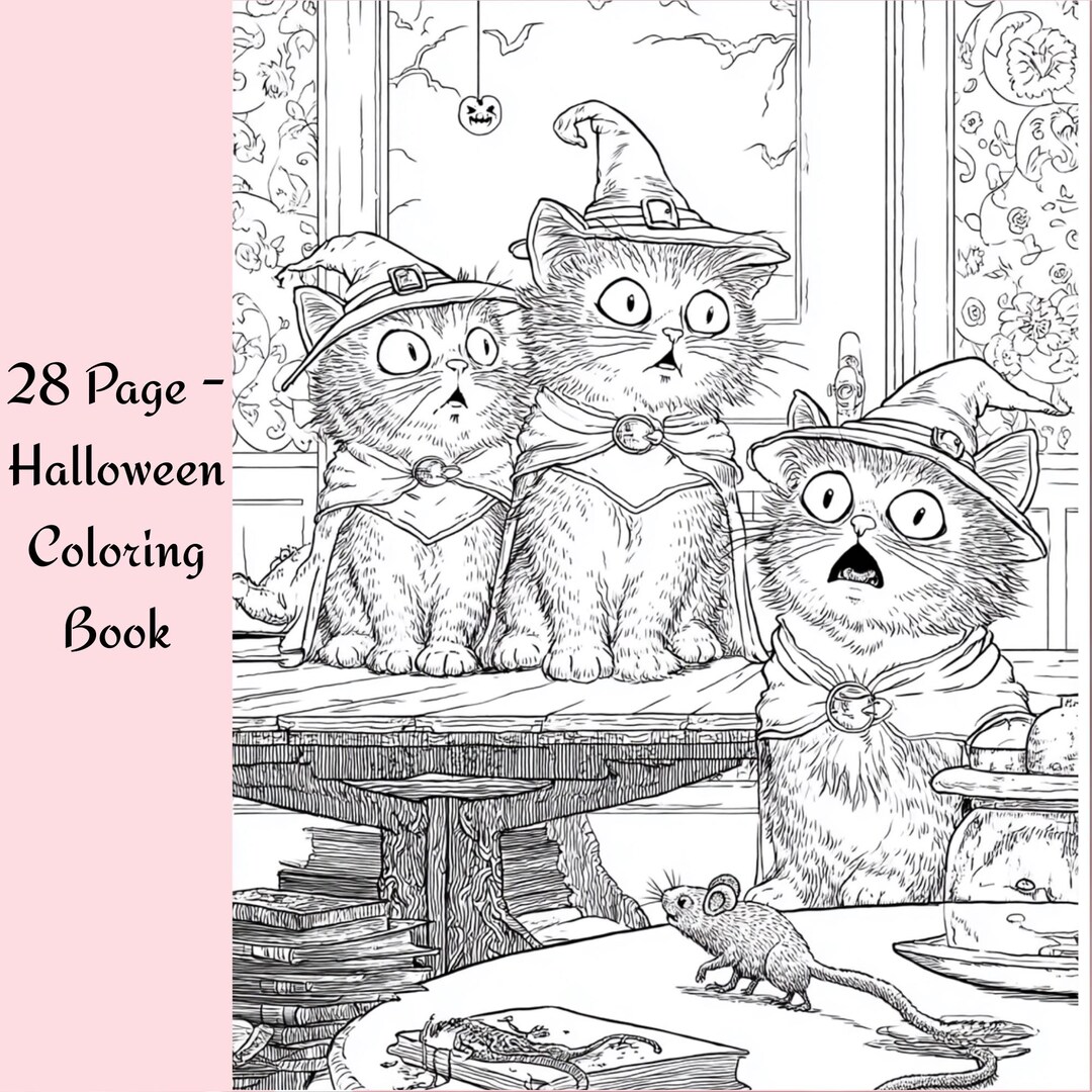 Printable Halloween Coloring Book – 28 Spooky and Funny Pages for ...
