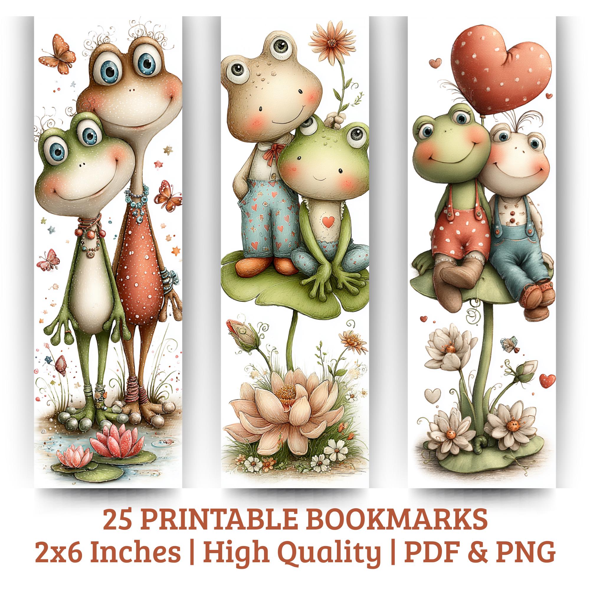 Whimsical Frog Printable Bookmarks – 25 Cute Animal Art Designs ...