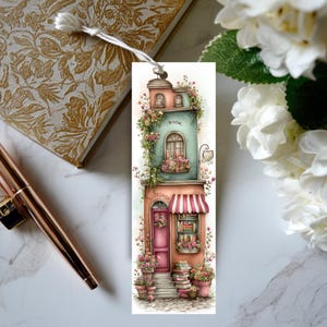Whimsical Bookshop Printable Bookmarks – 12 Charming Bookstore Designs | Instant Download PDF & PNG image 6