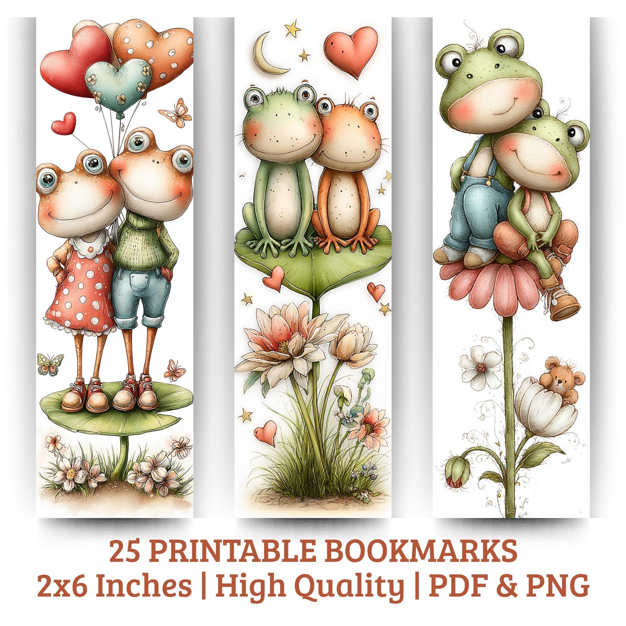 Whimsical Frog Printable Bookmarks – 25 Cute Animal Art Designs ...