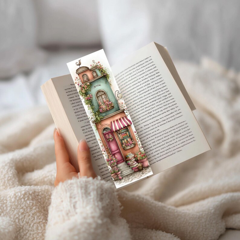 Whimsical Bookshop Printable Bookmarks – 12 Charming Bookstore Designs | Instant Download PDF & PNG image 18