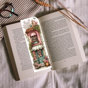 Whimsical Bookshop Printable Bookmarks – 12 Charming Bookstore Designs | Instant Download PDF & PNG image 16