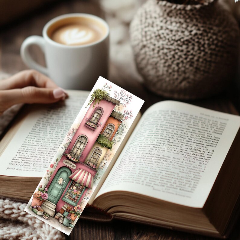 Whimsical Bookshop Printable Bookmarks – 12 Charming Bookstore Designs | Instant Download PDF & PNG image 15
