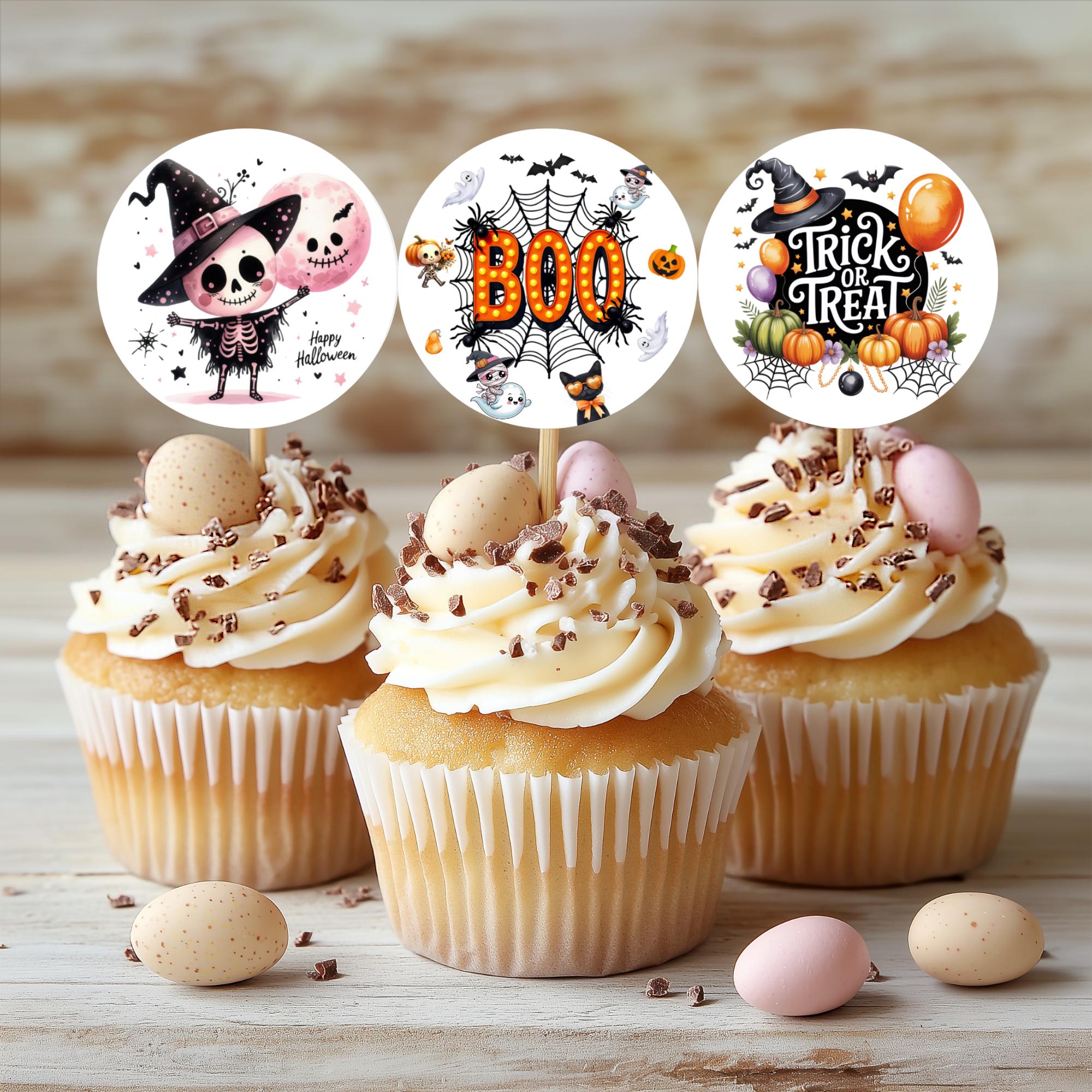 Lot de 37 décorations de gâteau d'Halloween en forme de sorcière pour cupcakes, muffins, chats, araignées, citrouille, chauve-souris, fantôme, sorcière, fournitures de fête d'Halloween à thème Lot de 37 décorations de gâteau d'Halloween en forme de sorcière pour cupcakes, muffins, chats, araignées, citrouille, chauve-souris, fantôme, sorcière, fournitures de fête d'Halloween à thème
