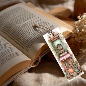 Whimsical Bookshop Printable Bookmarks – 12 Charming Bookstore Designs | Instant Download PDF & PNG image 11