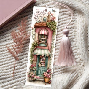 Whimsical Bookshop Printable Bookmarks – 12 Charming Bookstore Designs | Instant Download PDF & PNG image 4