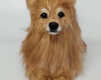 DragonMoss - Perros de peluche realistas - Almohadillas negras para las patas - Ya hechos - No son personalizados