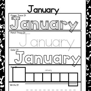 Days of the Week and Months of the Year Tracing Worksheets ...