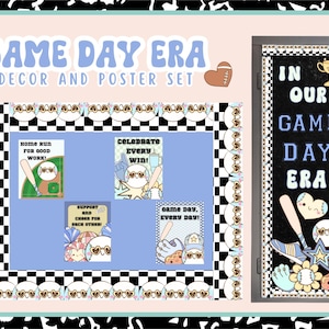 Baseball-Themed Classroom Decor Set | Printable Baseball Posters |PDF Printable Teacher Resources Sports Bulletin Board Kit Instant Download