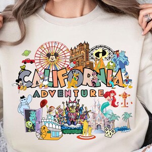 California Adventure Png, Monster And Princess Amusement Park Png, Family Vacation Png, Holiday Trip Png, Cartoon Characters Png