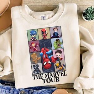 Spider & Friends Custom Comics Book Png, Magic Kingdom Png, Digital Download, Family Matching Shirt Png, Cartoon Character, Spider Adventure