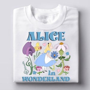 Pakiet clipartów Princess In Wonderland PNG, Princess In Wonderland Png, Cliparty sublimacji kreskówek Png, Wydruki akwarelowe Wonderland Png