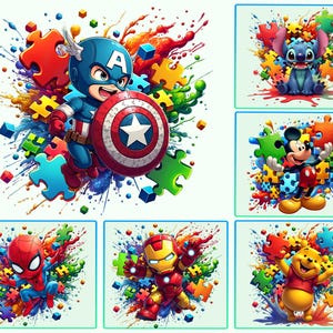 Paquete de dibujos animados de autismo Png, autismo Png, concientización sobre el autismo Png, mamá autista, mes del autismo Png, rompecabezas de autismo Png, autismo diferente es hermoso