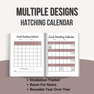 Duck Hatching Calendar.pdf Duck Hatching and Incubation Log | Incubation Calendar | Homestead ...