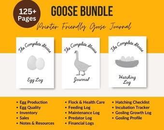 Goose Health & Egg Tracker, Homestead Management (PDF Pattern)