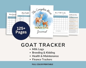 Goat Health & Kidding Tracker | Farm Management (PDF Download)