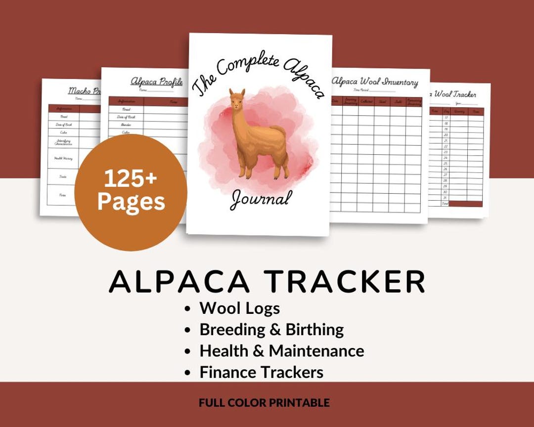 Alpaca Health & Breeding Tracker | Farm Management (PDF Download) - Etsy UK