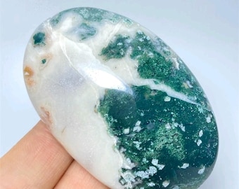93G Ocean Grass Agate Palmstone