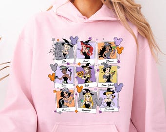 Disney Princess characters Witches Halloween Sweatshirt, Funny Halloween balloons T-shirt, Disney Pumpkin Season Hoodie, Halloween Gift
