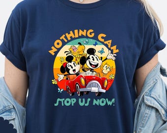 Disney Mickey & Minnie Nothing Can Stop Us Now Shirt, Disney Runaway Railway Shirt, Magic Kingdom shirt, Disneyland Family Trip Shirt