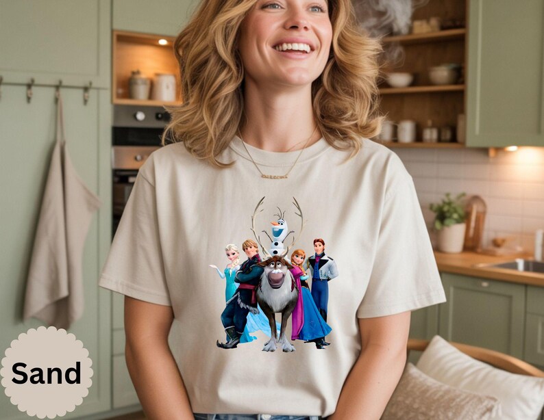 Disney Frozen Movie Characters T-Shirt, Princess Elsa Shirt, Elsa Anna Olaf Shirt, Frozen Magic Kingdom Shirt, Disneyland Birthday Trip Tee image 7
