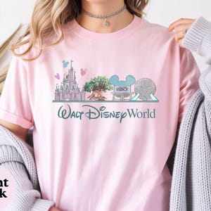 Walt Disneyworld Shirt, Retro Walt Disney Vacation T-Shirt, Magic Kingdom Shirt, Disney Epcot world Tour Shirt, Disneyland Epcot Trip Tee image 6