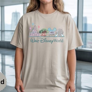 Walt Disneyworld Shirt, Retro Walt Disney Vacation T-Shirt, Magic Kingdom Shirt, Disney Epcot world Tour Shirt, Disneyland Epcot Trip Tee image 8