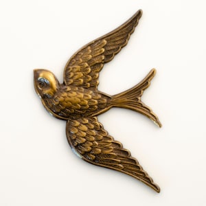 Brass Bird Casting. Vogelcomponent. Sieraden component. Vogelontwerp. Vogel charme