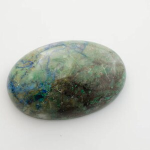 Gemstone Cabochon. Azurite Cabochon. Azurite Oval. Oval Cabochon. Azurite Gemstone image 1